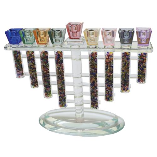Glass & Crystal Menorahs