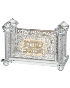 Crystal Napkin Holder with Metal Plate