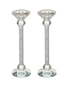 Crystal Candlesticks with Stones