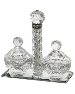 Crystal Salt Holders with Cover