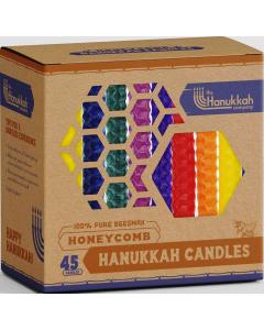 Honey Comb Chanukah Candles - Multicolor