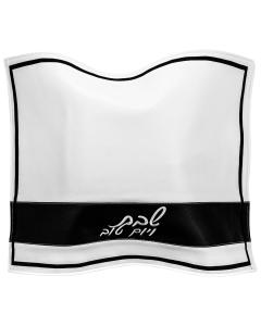 PU Leather Challah Cover - Horizontal Line - Black & White