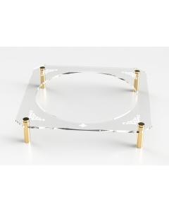 Acrylic Seder Plate Stand Gold Standoffs Engraved