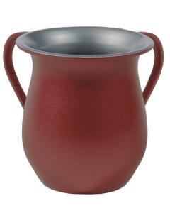 Textured Steel Washing Cup - Red - Yair Emanuel Collection