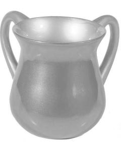 Anodized Aluminum Netilat Yadaim Cup - Silver (Small)