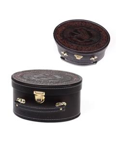 Leather Esrog Box With Handle