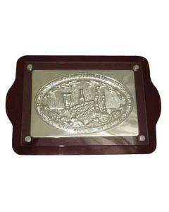 Large Silver-Plated Challa Board