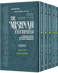 Schottenstein Mishnah Elucidated Zeraim Personal Size 5 volume Set [Paperback]