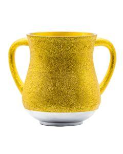 Aluminum Washing Cup - In GOLD Glitter Coating