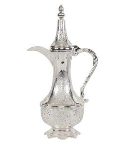 Chanukah Kriegel / Oil Bottle Silver Plated  - Vintage Style 7"