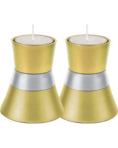 Anodized Aluminum Candlesticks, Emanuel - Small (Gold)