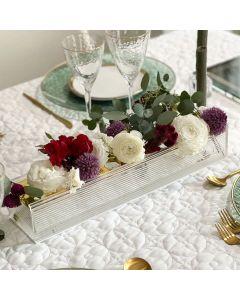 Lucite Flower Box with Honeycomb Shaped Holes