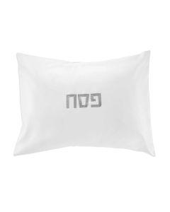 Leather Pillow Case - Silver
