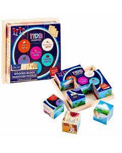 6 in 1 Wooden Block Passover Puzzle