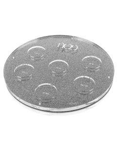 U Collection-Round Seder Plate Silver