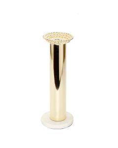 Gold Taper Candle Stick on Marble Base - Single