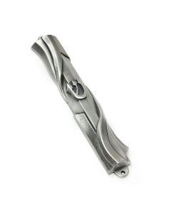 Pewter Mezuzah with "Shin"