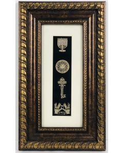 Set Hayeshuot Gold Art with Gold Frame
