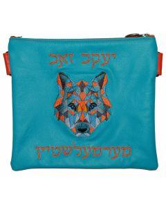 Wolf Design Leather Tallis & Tefillin Bag