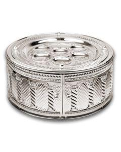Seder Plate 3 Tier Silver Plated Royal Palace Design