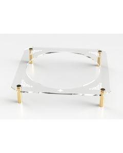 Acrylic Seder Plate Stand Gold Standoffs Engraved