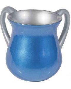 Anodized Aluminum Netilat Yadaim Cup - Blue (Small)