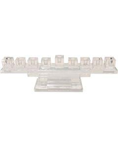 Crystal Cube Menorah on Stand