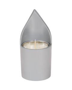 Anodize Aluminum Memorial Candle Holder -   Silver