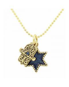 Star of David & Hamsa Necklace - Quest Collection