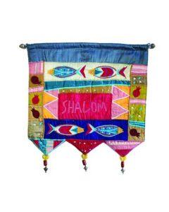 Wall Hanging - Welcome Fish English Multicolor