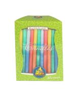 Ner Mitzvah Multi Colored Chanukah Candles
