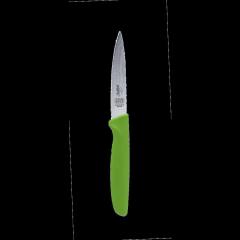 Straight Edge Knife Pointed Tip - 4.5" Blade - Green