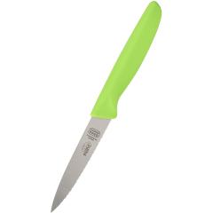 Serrated Knife Pointed Tip - 4" Blade - Green