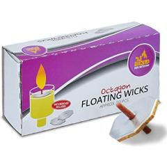 Floating Wicks - Octagon Shaped 50 Pack