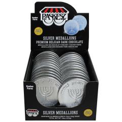 Parve Silver Chocolate Medallions - Nut Free