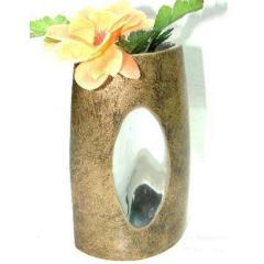 Gold Designed Aluminum Vase