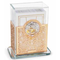 Crystal and Gold Bencher Holder