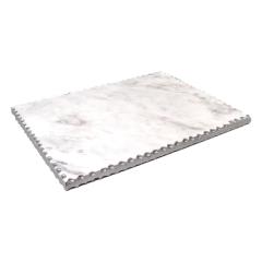 Marble Challah Board with Silver Polish