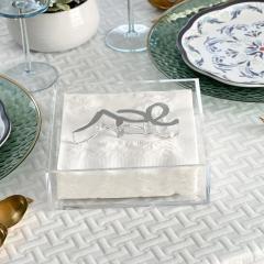 Napkin Holder with Shabbos Weight (Silver)