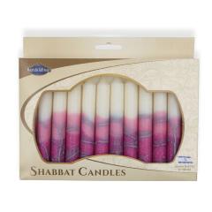 Safed Shabbat Candle - 12 Pack - Tree Turquoise
