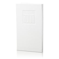 Leather Chanukah Brachos Booklet - White