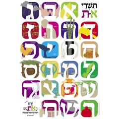 Alef Bais - Tishrei - Laminated Poster