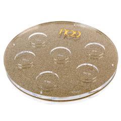 U Collection-Round Seder Plate Gold