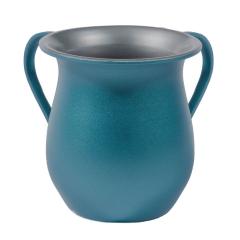 Textured Steel Washing Cup - Blue - Yair Emanuel Collection