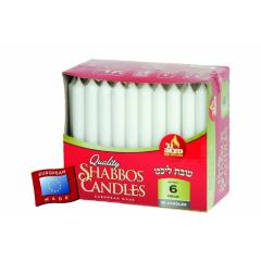 European 6 Hour Shabbos Candles - 60 Pk