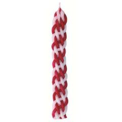 Ner Havdalah Candle Red and White