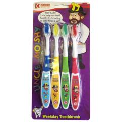 Uncle Moishy Toothbrush - 4 Pack
