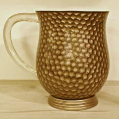Acrylic Wash Cup - Gold Honeycomb