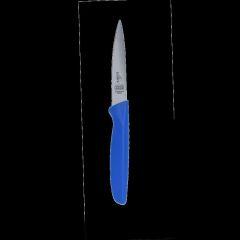 Straight Edge Knife Pointed Tip - 4.5" Blade - Blue