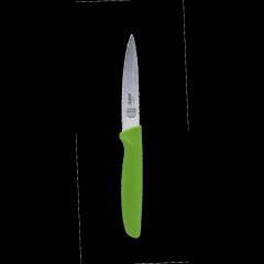 Straight Edge Knife Pointed Tip - 4.5" Blade - Green